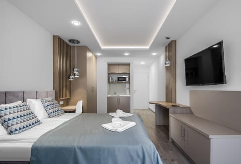 Bed, TV and multimedia, Photo of the whole room