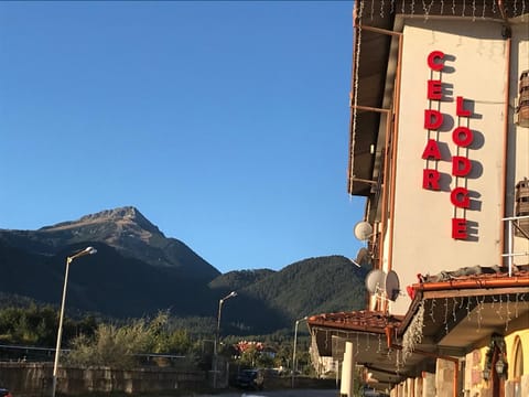Property building, Nearby landmark, Mountain view