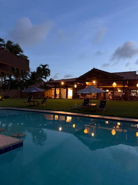 Property building, Pool view, Swimming pool, sunbed