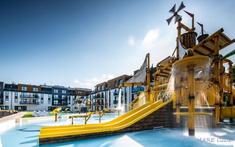 Children play ground, Aqua park, Pool view, Swimming pool