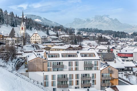 Property building, Winter, Mountain view