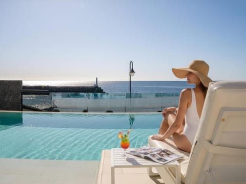 Summer, Pool view, Sea view, Swimming pool, sunbed