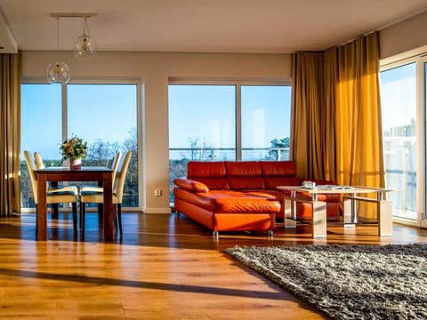 Spring, View (from property/room), Living room, Seating area, Landmark view, Sea view, Location