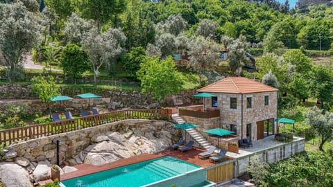 Property building, Natural landscape, Swimming pool, sunbed