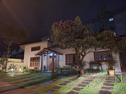 Property building, Facade/entrance, Night, Garden, Garden view