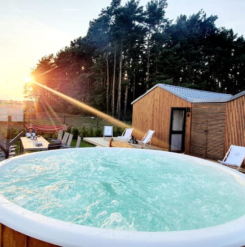 Hot Tub, Evening entertainment, Sunset, sunbed