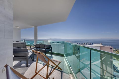 Day, Natural landscape, View (from property/room), Balcony/Terrace, Seating area, Sea view