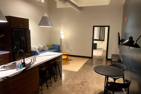 Kitchen or kitchenette, Living room, Dining area