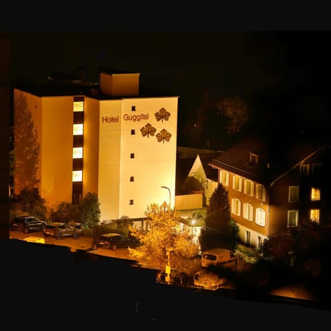 Property building, Facade/entrance, Night