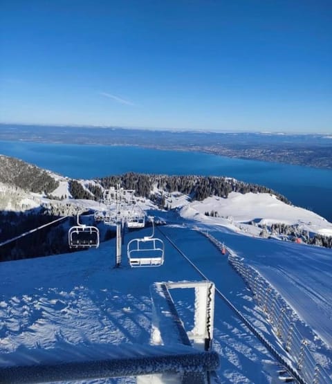 Duplex en station vue sur lac Leman Apartment in Haute-Savoie