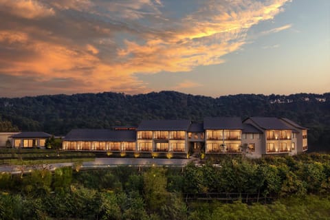 Property building, Natural landscape, Sunset