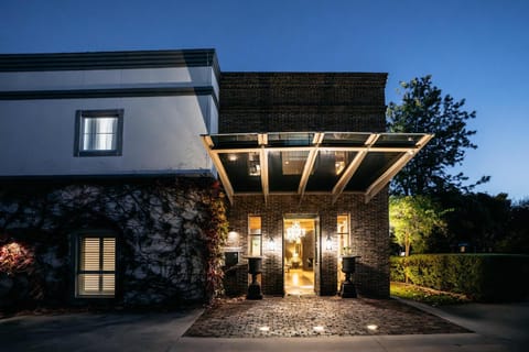 Property building, Night, Garden