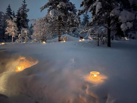 Saariselällä, sielukas hirsimökki - Unique cottage Chalet in Lapland