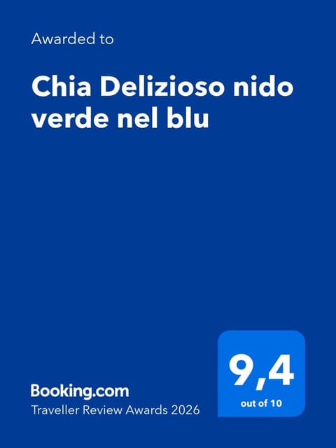 Chia Delizioso nido verde nel blu House in Chia