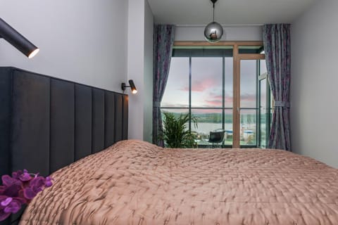 Bed, Bird's eye view, Bedroom, Sea view, Sea view