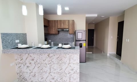 Photo of the whole room, Dining area