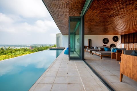 View (from property/room), Living room, Swimming pool, Swimming pool