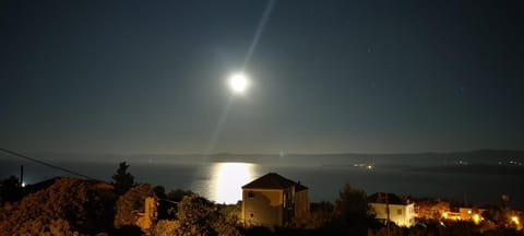 Night, Natural landscape, Sea view