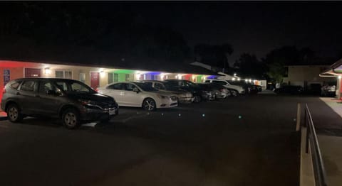 Property building, Night, Parking