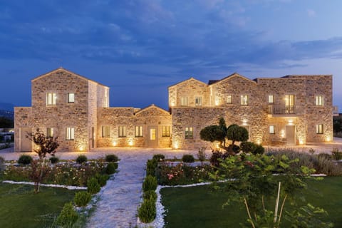 Property building, Night, Garden