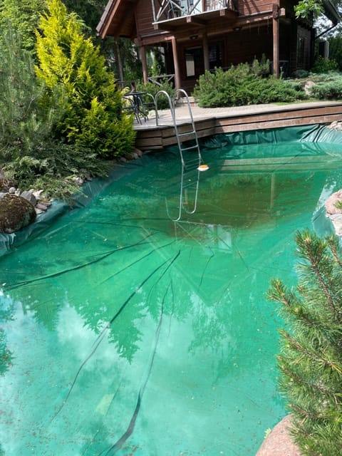 Rustic private Cabin in woods w/ Sauna & Pool Cabin in Vilnius