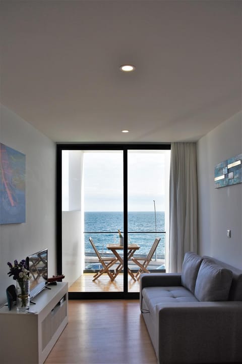 Living room, Seating area, Sea view