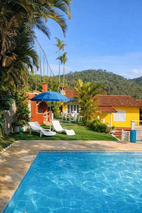 Day, Natural landscape, Garden, Garden view, Mountain view, Pool view, Swimming pool, sunbed
