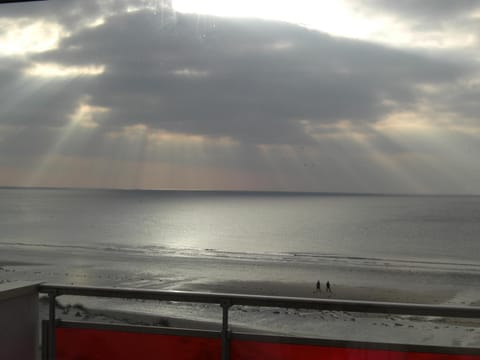 Beach, Sea view, Sunset