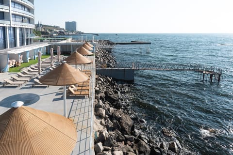 Natural landscape, Beach, Sea view, sunbed