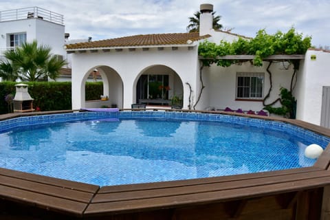 Property building, Patio, Pool view, Swimming pool