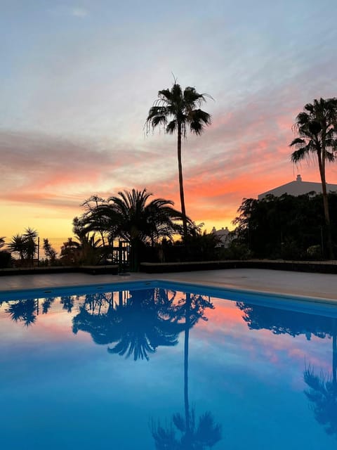 Swimming pool, Sunset