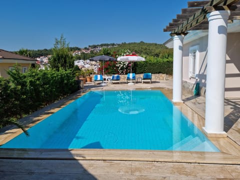 Natural landscape, Pool view, Swimming pool, sunbed