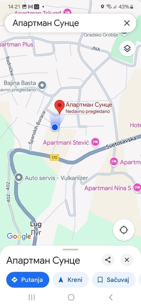 Sunce Apartment in Zlatibor District, Serbia