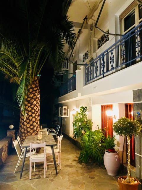 Property building, Night, Garden, Balcony/Terrace