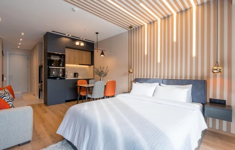 Bed, Photo of the whole room, Bedroom, kitchen