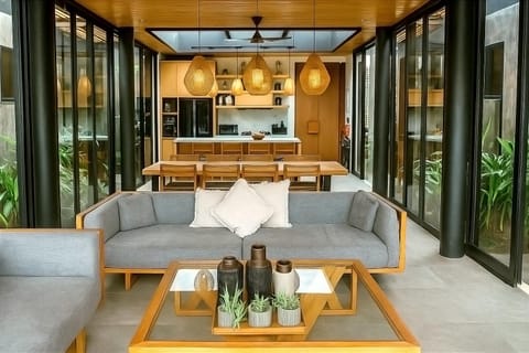 Living room, Seating area, Dining area