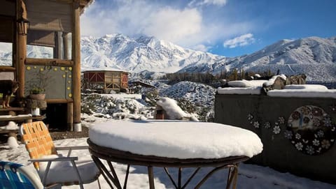 Patio, Day, Natural landscape, Winter, View (from property/room), Balcony/Terrace, Mountain view
