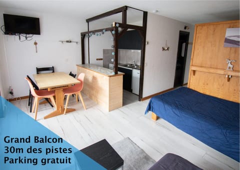 Relai S11 Grand et lumineux studio avec coin montagne 4-6 pers, WIFI, 30m des pistes, grand balcon, DRAPS NON COMPRIS Apartment in Haute-Savoie