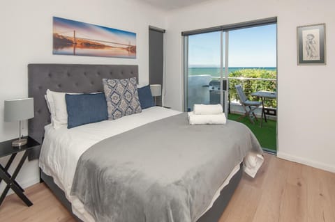 Bed, Natural landscape, Bedroom, Sea view