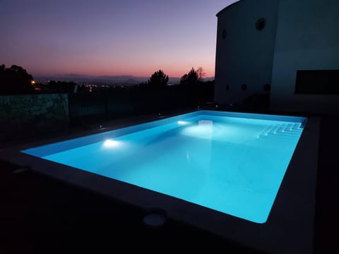 Swimming pool, Sunset