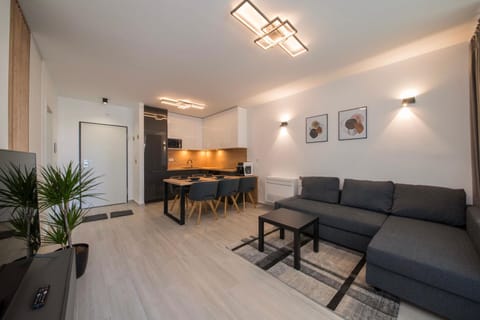 Kitchen or kitchenette, Living room, Dining area