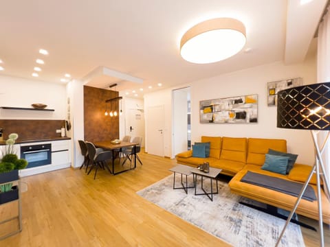 Living room, Seating area, Dining area