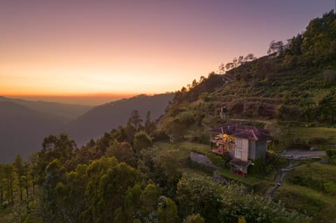 Natural landscape, Mountain view, Sunset