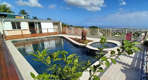Day, Natural landscape, View (from property/room), Balcony/Terrace, Garden view, Pool view, Swimming pool, sunbed