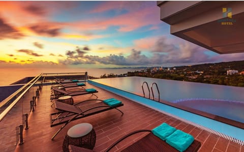 Property building, View (from property/room), Sea view, Swimming pool
