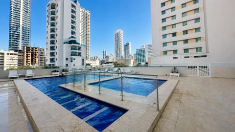 Property building, City view, Pool view, Swimming pool