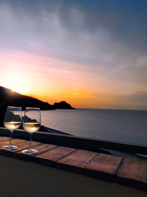 Natural landscape, Mountain view, Sea view, Sunset