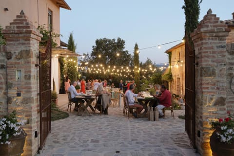 Property building, group of guests