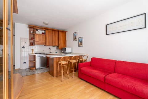 Kitchen or kitchenette, Living room, Dining area, oven, stove