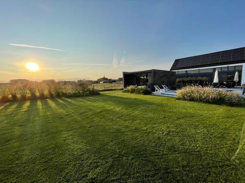 Property building, Garden, View (from property/room), Garden view, Sunset